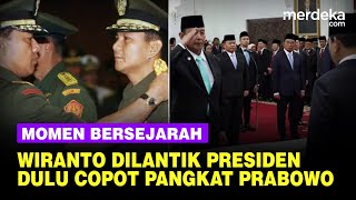 Momen Wiranto Dulu dan Kini Pernah Copot Pangkat Prabowo Kini Jadi Penasihat Presiden [upl. by Ahsiner]