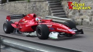 Dallara GP2 David HAUSER  St Ursanne Les Rangiers 2013  Amazing Sound High Speed Hillclimb [upl. by Tenaej]