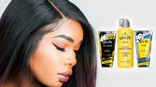 HOW TO USE GOT2B GLUED GEL FOR LACE FRONT WIGS  BeautyandMarie [upl. by Derril577]