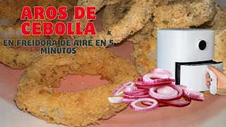 Aros de cebolla en airfryer VS fritos  Súper crujientes 🧅👌 [upl. by Leugim]