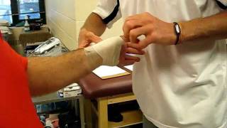 Thumb ulnar collateral ligament tape job [upl. by Adnilahs]