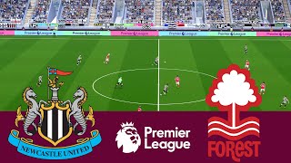 Newcastle United 1 vs 3 Nottingham Forest Match  Video Game Simulation PES 2021 [upl. by Strong]