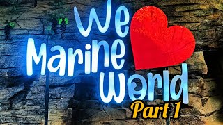 MARINE WORLD chavakkad Part1ഇന്ത്യയിലെ ഏറ്റവും വലിയ പബ്ലിക് അക്വാറിയംmust visit place in thrissur [upl. by Naillik]