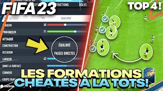 TUTO FIFA 23  TOP 4 FORMATION CHEATÉ pour la TOTS  TACTIQUES PERSO  TUTO [upl. by Hollinger]