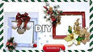 DIY CUADROS NAVIDEÑOS ECONOMICOS Y SUPER FACILESDOLLAR TREE crafts manualidades 2017 [upl. by Vivle654]