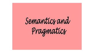 Semantics vs Pragmatics in HindiUrdu [upl. by Seaver]