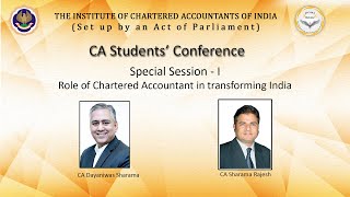 Address by CA Dayaniwas Sharma  Central Council Member ICAI at quotVEDANTfor next gen professionalsquot [upl. by Sevy]