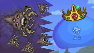 Terraria How Many Corruptors To Beat Slime King ll Smash Bros Mod Tmodloader 144 [upl. by Willi]