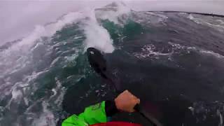 Gull Rocks  Sea Kayak Tiderace Surfing  Brier Island Nova Scotia [upl. by Galasyn303]