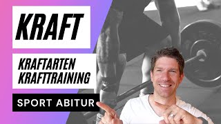 Kraft Kraftarten Krafttraining  ein Überblick  Sport Abitur Theorie [upl. by Vinay712]