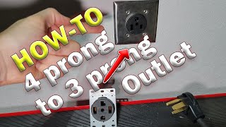 HowTo 220v240v 4 Prong to a 3 Prong Outlet for a Welder amp Test Voltages wMultimeter 4K HD [upl. by Isadora]