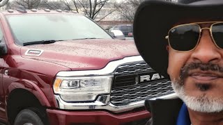 2019 RAM 3500 Limited Cummins Engine sound indepth walk around and Pricing Info [upl. by Nollaf]