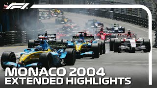 Extended Race Highlights  2004 Monaco Grand Prix [upl. by Llerol204]