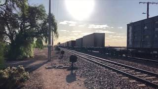 Freight Train Arriving at Cook South Australia [upl. by Eduj]