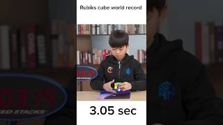 New rubiks cube world record rubikscube shorts [upl. by Butterfield]