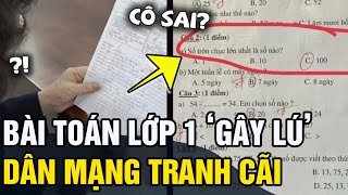 Xem bài KIỂM TRA CUỐI KÌ của con mẹ NGỠ NGÀNG trước bài toán lớp 1 GÂY TRANH CÃI  Tin 5s [upl. by Iz]