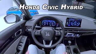 2025 Honda Civic HYBRID  Powerful 200hp and Nearly 50mpg POV First Look [upl. by Budde]