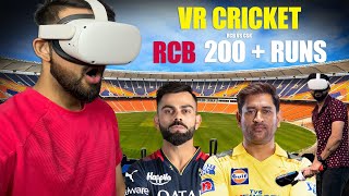 241 Runs RCB Vs CSK Match in VR Cricket [upl. by Sajet]