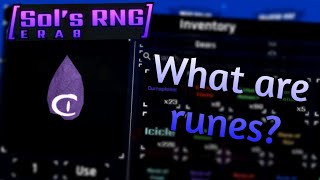 What are runes and their uses  Sols RNG ERA 8 [upl. by Sachs270]