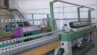 GlassBaltic  Vertical straight line edging machine BAVELLONI PR88 [upl. by Bilicki195]