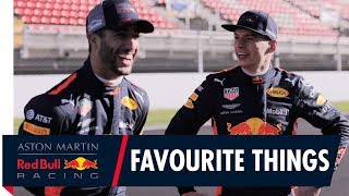 Daniel Ricciardo and Max Verstappen share their favourite things [upl. by Stempson302]