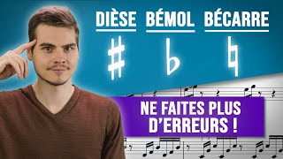 Les ALTERATIONS en musique dièse bémol bécarre  GUIDE COMPLET  12 [upl. by Enael]