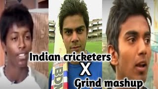 Indian cricketers × Emiway Bantai Grind Mashup 😎💪 [upl. by Aetnuahs]