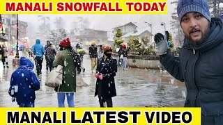 Manali Snowfall Today  Manali Latest Video MD Raz [upl. by Gillespie]