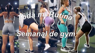 TODA MI SEMANA DE ENTRENAMIENTO EN GYM  VERSION OTOÑO  rutina semanal completa de ejercicios [upl. by Ahsinev23]