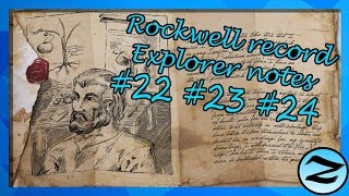 ROCKWELL EXPLORER NOTES 222324 LOCATIONS  ARK Survival Evolved [upl. by Haimarej]