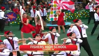 Fishers High School Marching Band Macys Thanksgiving Day Parade performance [upl. by Leonerd]