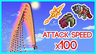 Fastest Weapons in Terraria but they are 100x faster [upl. by Engle]