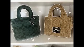 COACH Signature Shearling Tote 22 Review and Comparison  Georgina Marcano [upl. by Kristofor53]