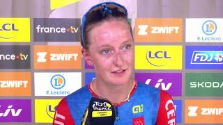 Tour de France Femmes 2024  Cédrine Kerbaol  quotÇa fait quelques jours que ça me démangequot [upl. by Brennen]