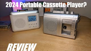 REVIEW Using a Portable Cassette Player in 2024  Gracioso Retro Walkman w Bluetooth amp MP3 Player [upl. by Vasti]