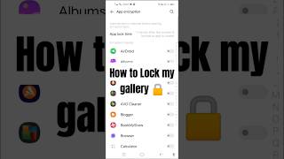 How To Lock 🔒 Gallery in Android  2024 shorts [upl. by Ellehciram]