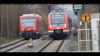 Kirchheim TeckÖtlingen  SBahn Stuttgart mit ET 430  RegioShuttle Teckbahn [upl. by Atinuj]