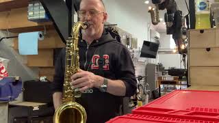 TICKET 6711 KEILWERTH SX90R TENOR SAXOPHONE play test 03 [upl. by Yeslehc]