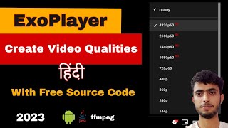 Create ExoPlayer Multiple Video Qualities  Create m3u8 hls streaming url for Exoplayer [upl. by Htial479]