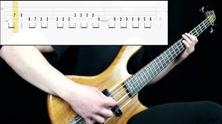 Metallica  Enter Sandman Bass Cover Play Along Tabs In Video [upl. by Bourke]