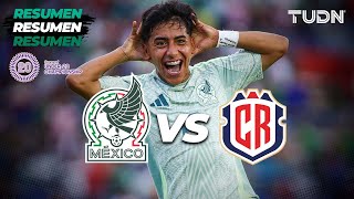 HIGHLIGHTS  México 21 Costa Rica  CONCACAF Sub20 Championship  TUDN [upl. by Anomer131]