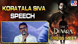 Koratala Siva speech at Devara press meet  NTR  Janhvi Kapoor  TV9 [upl. by Clancy]