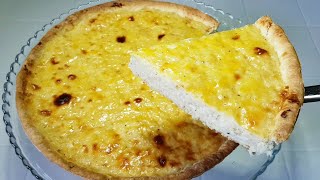 حضري كيك الارز البلجيكي بمذاق مختلف وكيجي روعة  Tarte au riz Belge [upl. by Goer673]