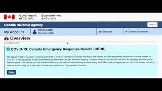 GET 2000 FROM THE CANADIAN GOVERNMENT  CANADA EMERGENCY RESPONSE BENEFIT CERB [upl. by Ulrike703]