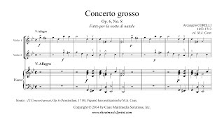 Corelli  Christmas Concerto Op 6 No 8  V Allegro [upl. by Villada746]