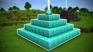 I Made a FULL DIAMOND BEACON in Minecraft Hardcore [upl. by Salchunas]