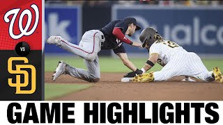 Nationals vs Padres Game Highlights 7821  MLB Highlights [upl. by Adnerad648]