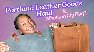 Whatʻs In My Bag WIMB  Portland Leather Goods Haul  PLG  Honeygirl K [upl. by Ennaul265]