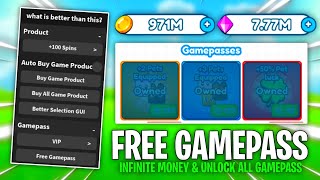 Roblox Get FREE Gamepass amp Infinite Money  No Robux Required  Envixity Scripts [upl. by Prosser]