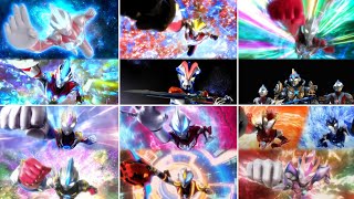 All New Generation Ultraman Transformations Ginga  Gruebe [upl. by Atimad]